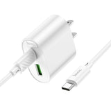 C109 Fighter Dual Port charger set (USB-A +Type-C) PD20W+QC3.0 with Type-C Cable included