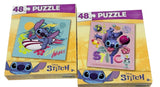 Lilo & Stitch Puzzle, Assorted Designs, 10.3"x9.1", One Box, 48 piece