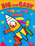 Big and Easy Jumbo Colouring Book - Rocket, Transport and Creatures
