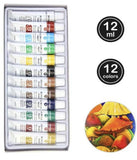 Acrylic Paint, 12 colours x 12ml Tubes