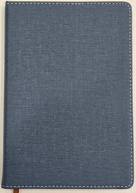 Lined Journal, Stitched Borders, Blue