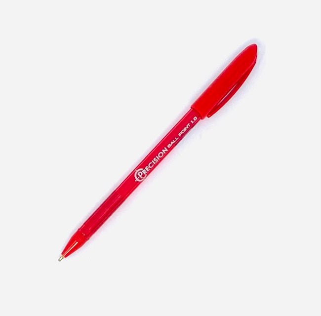 Precision, Pen, Medium Ballpoint 1.0, RED - Charrans.com