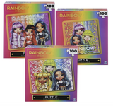 Rainbow High Puzzle, Assorted Designs, 10.3"x9.1",  One Box,100 piece