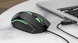 Hoco GM37 Luminous Gaming Wired Mouse, BLACK