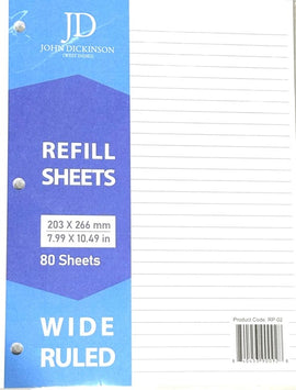 JD, Refill Paper, White, 80sheets