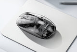 Hoco GM29 Dual-Mode Crystal Wireless Mouse, BLACK