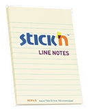 Hopax Sticky Notepad, Lined, 6x4, 100sheets, Yellow