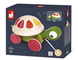 Janod Zigolos Pull Along Wooden Turtle
