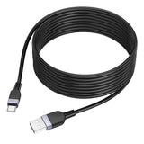 Hoco X109 Energy Silicone Charging Data Cable 3.0A USB-A to Type-C (Lenght=3M), Black