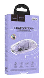 Hoco GM29 Dual-Mode Crystal Wireless Mouse, ROMANTIC PURPLE