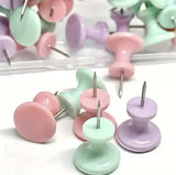 Motarro Large Push Pin / Thumb Tacks, Pastel Colours, 10pc
