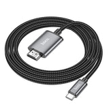 Hoco UA27 HD On-Screen Cable Type-C To HDtv, Metal Gray