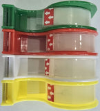 Sello Clear Tape, 1/2" With Dispenser, 1 Single Roll, Assorted Colors