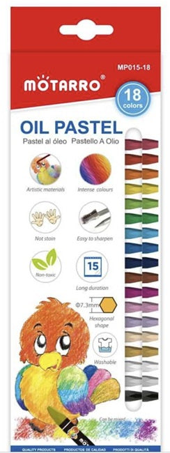 Oil Pastels, 18 colours