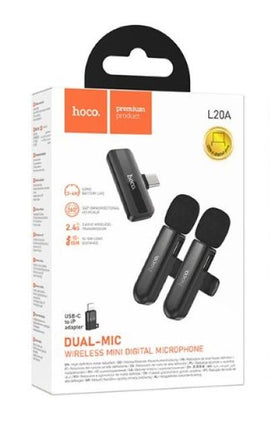 L20A Fair dual-mic wireless microphone(iP/Type-C)
