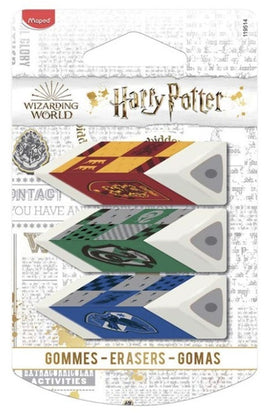 Harry Potter Eraser Set, 3ct