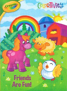 Crayola Colortivity Colouring Book, Friends are Fun / Fur Babies, 32 pages