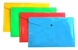 Studmark Button Folder, Legal Size, Assorted Solid Colours