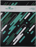 Scholar Softcover Composition Notebook, 8" x 10",  Geometric Pattern, Assorted Colours, SINGLE