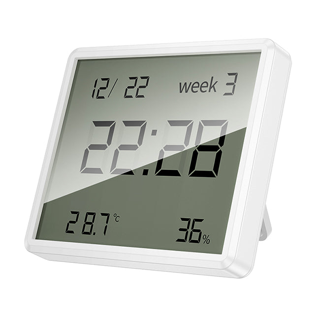 Hoco HX41 Indoor Electronic Clock With Hygrothermometer, White ...