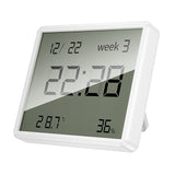 Hoco HX41 Indoor Electronic Clock With Hygrothermometer, White