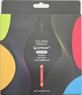 Acmeliae, Artmate, Colored Pencils, Super Thick Soft Leads, 24count