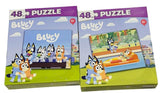 Bluey Puzzle, Assorted Designs, 10.3"x9.1", One Box, 48 piece