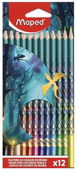Maped Golden Dragon Coloured Pencils, 12ct