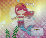 Winners, Drawing Book, 12 x 10 in, 12 Sheets, Assorted Patterns (Mermaid, Penguins, Dinosaurs)