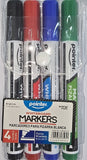 Pointer Whiteboard Marker Set, 4 Pack