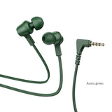 Hoco M86 Oceanic Universal Earphones With Mic, Army Green