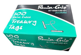 Premier Grip Treasury Tags, 203mm / 8inch, Box of 100