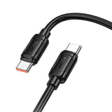 Hoco X115 Surpass 240W Fast Charging Data Cable Type C to Type C, White