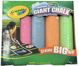 Crayola Washable Giant Sidewalk Chalk, 5 sticks
