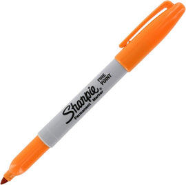 Sharpie, Permanent Marker, Fine Point, Orange