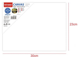 Motarro Canvas, 23 x 30cm, WHITE