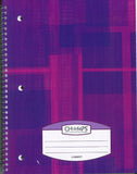 Champs Spiral Flexible Cover Notebook, 2 Subject, 8'x10.5', Thick Pages, 160pgs, Assorted Colours
