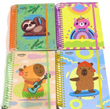 Pointer Spiral Notebook Thick - Capybara, Unicorn & Assorted Patterns, Single Unit