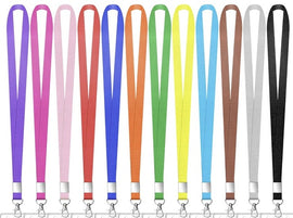 Thin Lanyard with Hook, Assorted Colours, Single
