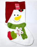 Christmas Stocking with Santa Hat or Snowman