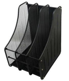 Metal Mesh Document Tray, 3 Tier, Black
