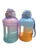 2500ml Ombre Water Reusable Water Bottle with Swing Lock, Assorted Colours