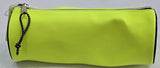 Round Pencil Case, Soft, with Zipper, Neon Yellow