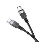 Hoco X37 Cool Power 60W Charging Data Cable Type-C To Type-C, White