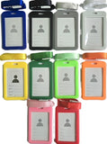 Vertical ID Card Holder with Lanyard, Assorted Colours