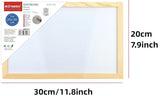 Small Whiteboard, Wood-Finished Frame, 20x30cm