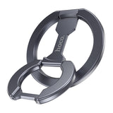 Hoco GH9 Double-Ring Double-Sided Magnetic Ring Holder, Metal Gray