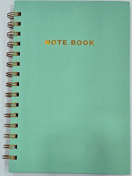 Gold Embossed Notebook, Lined Pages, Hardcover, TEAL