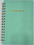 Gold Embossed Notebook, Lined Pages, Hardcover, TEAL
