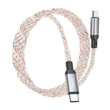 Hoco U112 Shine 60W Charging Data Cable For Type-C To Type-C, Gray